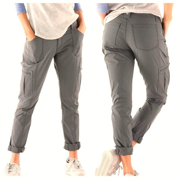 Kuhl Horizn Skinny Pants Womens 2 Ripstop Cargo Climbing Hiking Gorpcore Gray - Picture 3 of 10